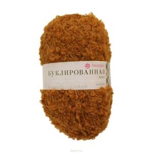 Буклированная пряжа. Цвет 447-Горчица. 200 г.