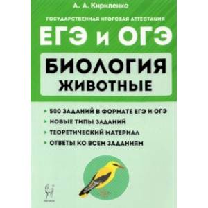 ЕГЭ и ОГЭ. Биология. Раздел 'Животные'. Теория, тренировочные задания ЕГЭ и ОГЭ. Биология. Раздел 'Животные'. Теория, тренировочные задания