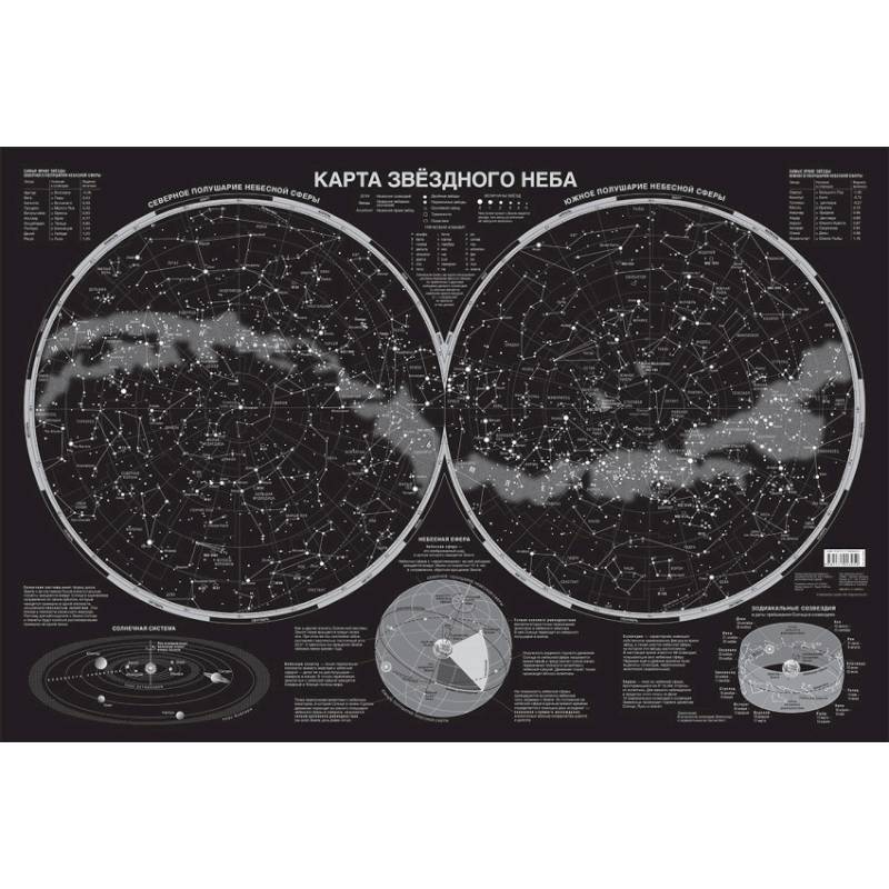 Карта звёздного неба (светящаяся)