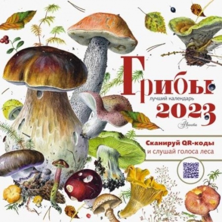 Детская литература, книга 2023 Календарь Грибы