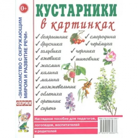 Познавательная литература, книга Кустарники в картинках