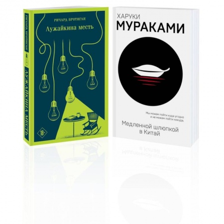 Классика, современная литература, книга Набор учитель и его ученик: Мураками 'Медленной шлюпкой в Китай' и Бротиган 'Лужайкина месть'. Комплект Из 2-х книг