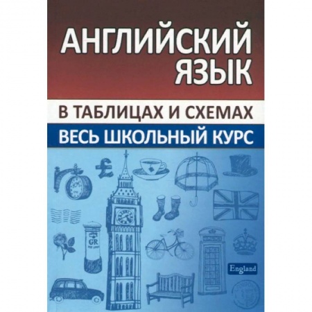 Школьникам и абитуриентам, книга Английский язык. Весь школьный курс в таблицах