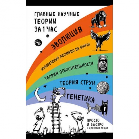 Естественные науки, книга Главные научные теории за 1 час (комплект из 5 книг)