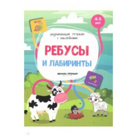 Досуг, творчество и кулинария, книга Ребусы и лабиринты: книжка с наклейками