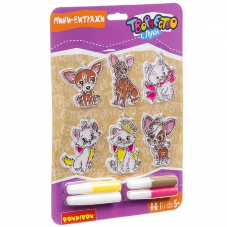 Досуг, творчество и кулинария, книга Украшения. Домашние питомцы. Витраж. 6шт. ВВ3432