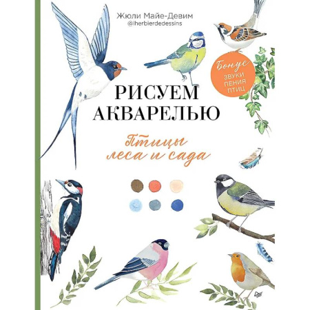 Рисование, живопись, книга Рисуем акварелью: птицы леса и сада