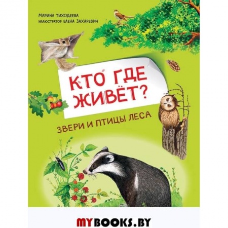 Познавательная литература, книга Кто где живёт? Звери и птицы леса