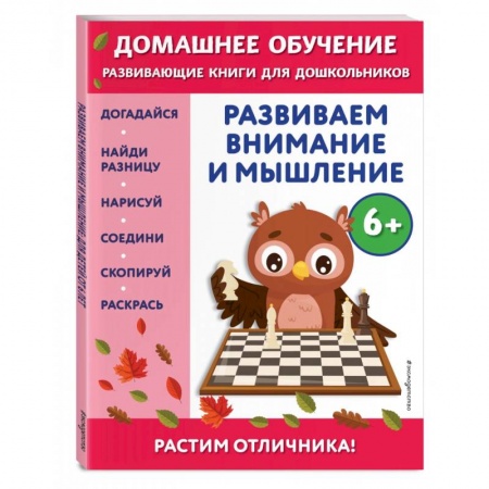 Дошкольникам, книга Развиваем внимание и мышление. Для детей от 6 лет