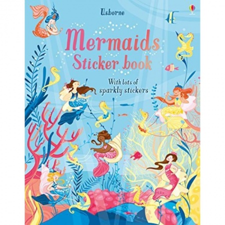 Изучение языков, книга Mermaids Sticker Book