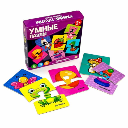 Досуг, творчество и кулинария, книга Умные пазлы. Первые пазлы.