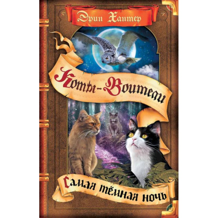 Проза для детей, книга Коты-воители. Самая темная ночь