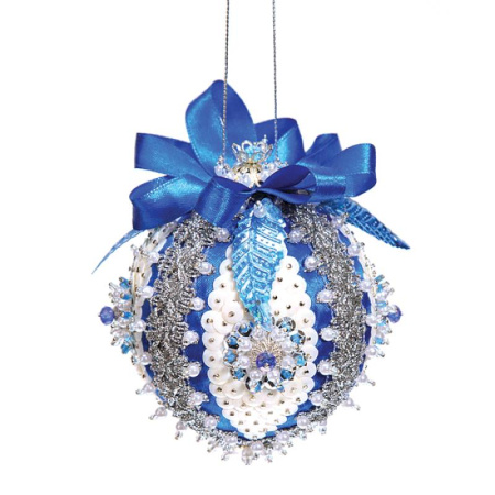 Шар новогодний из пайеток 'Северное сияние'