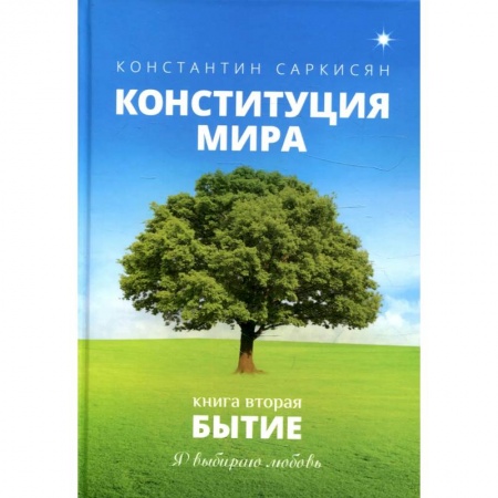 Классика, современная литература, книга Конституция мира. Бытие. Книга 2