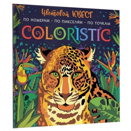 Досуг, творчество и кулинария, книга Coloristic Цветовой квест по номерам