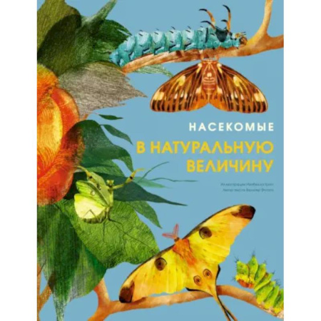 Познавательная литература, книга Насекомые в натуральную величину