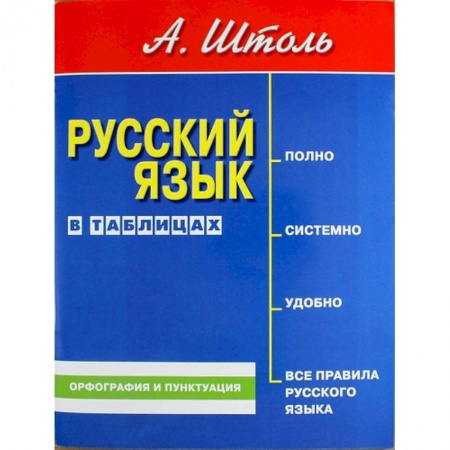 Школьникам и абитуриентам, книга Русский язык в таблицах. Орфография и пунктуация