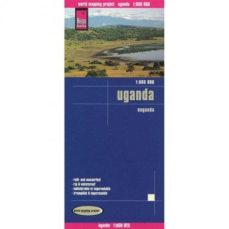Книги, книга Уганда. Карта. Uganda (1:600.000)