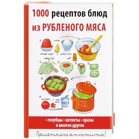 Мясо, птица, книга 1000 рецептов блюд из рубленого мяса