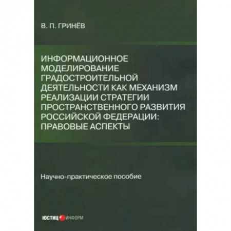 Общественные и гуманитарные науки, книга Информационное моделирование градостроительной деятельности как механизм реализации Стратегии
