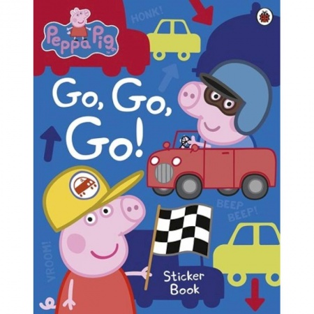 Изучение языков, книга Peppa Pig: Go, Go, Go!: Vehicles Sticker Book