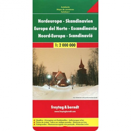 Книги, книга Северная Европа-Скандинавия. Карта