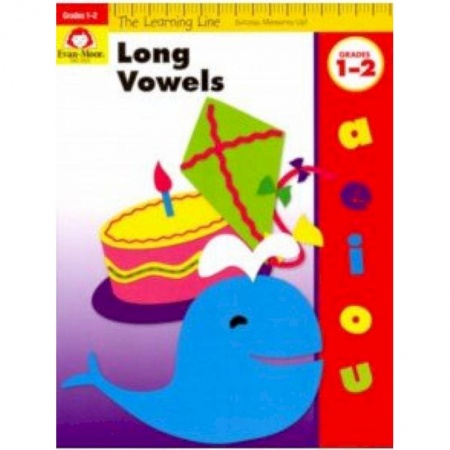 Изучение языков, книга The Learning Line Workbook. Long Vowels, Grades 1-2