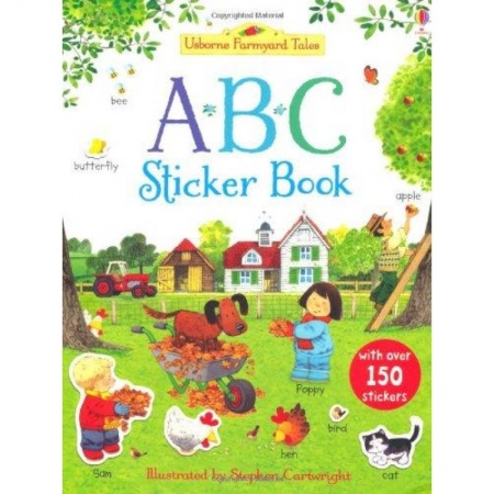 Книги, книга Farmyard Tales ABC Sticker Book