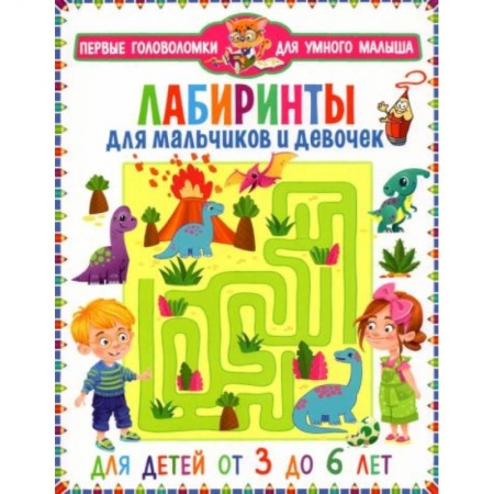 Книги для дошкольников (4-6 лет), книга Лабиринты для мальчиков и девочек. От 3 до 6 лет