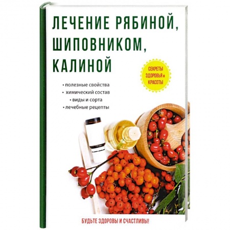 Популярная и нетрадиционная медицина, книга Лечение рябиной, шиповником, калиной