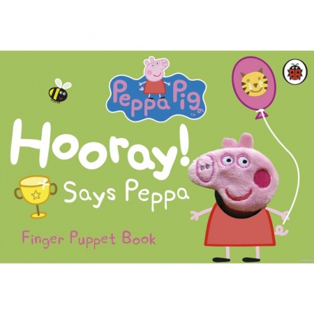 Изучение языков, книга Peppa Pig: Hooray! Says Peppa (finger puppet board)