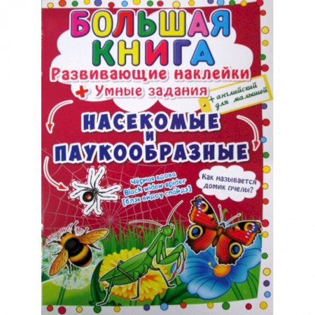 Познавательная литература, книга Большая книга. Насекомые и паукообразные