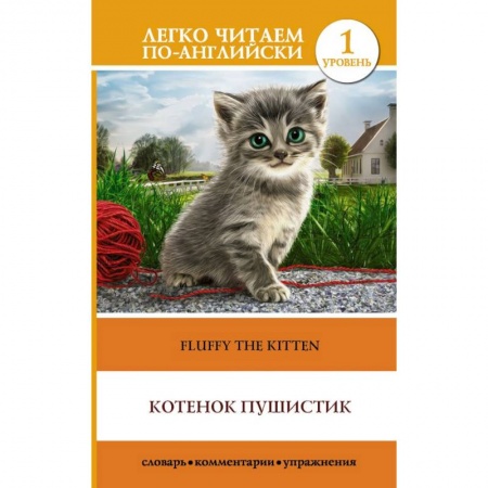 Школьникам и абитуриентам, книга Котенок Пушистик. Уровень 1