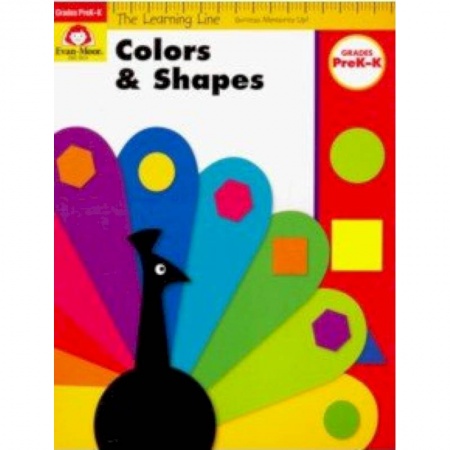 Изучение языков, книга The Learning Line Workbook. Colors and Shapes, Grades PreK-K
