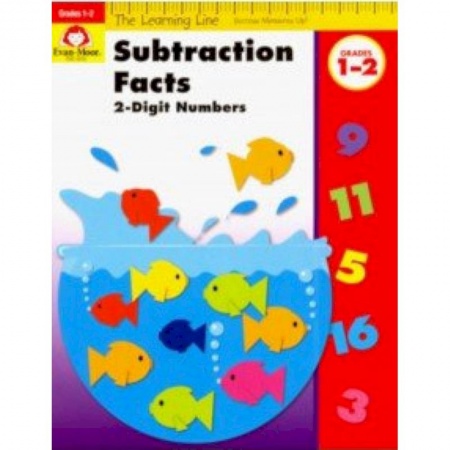 Изучение языков, книга The Learning Line Workbook. Subtraction Facts, Grades 1-2