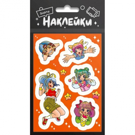 Досуг, творчество и кулинария, книга Наклейки 'Аниме'