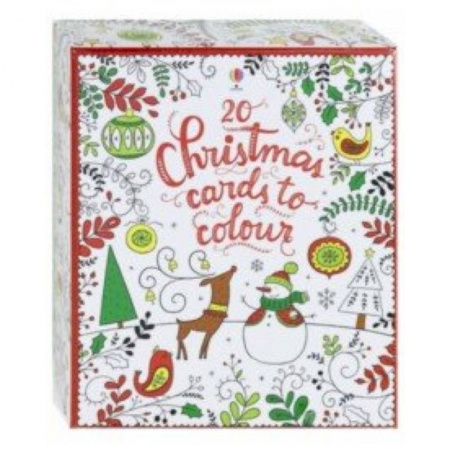 Детям. Школьникам. Студентам, книга 20 Christmas cards to colour