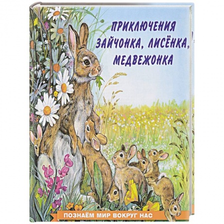 Книги для самых маленьких (0-3 года), книга Приключения зайчонка, лисёнка, медвежонка