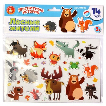 Развлечения. Праздники. Юмор, книга Настольная игра магнитная «Лесные жители»