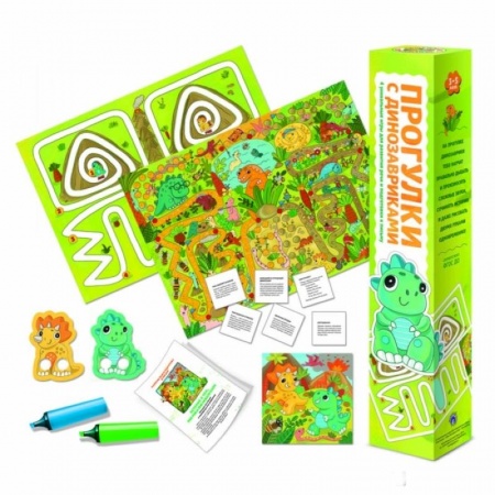 Досуг, творчество и кулинария, книга Игра 'Прогулки с динозавриками'