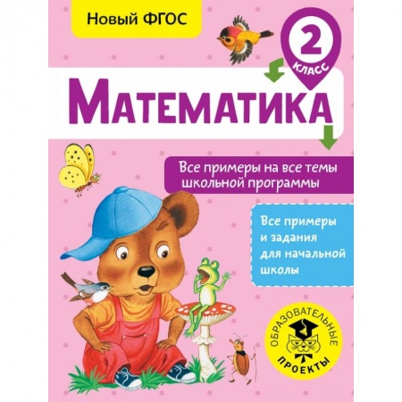 Школьникам и абитуриентам, книга Математика. Все примеры на все темы школьной программы. 2 класс