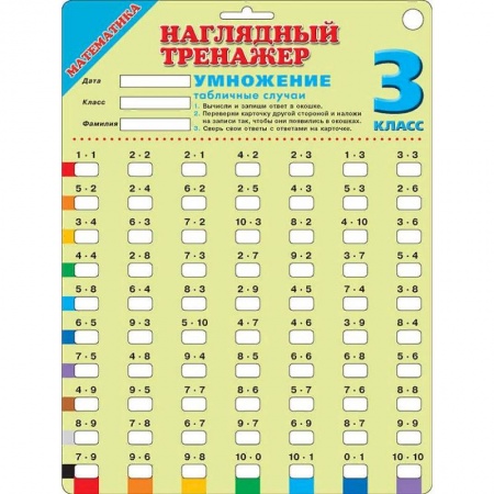 Учителям, педагогам, воспитателям, книга Математика. Умножение. Табличные случаи. 3 класс