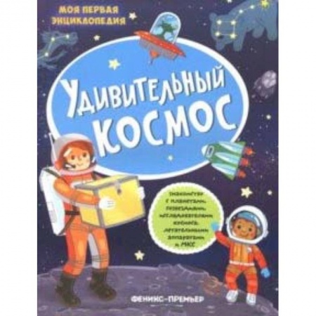 Книги для самых маленьких (0-3 года), книга Удивительный космос: книжка с наклейками