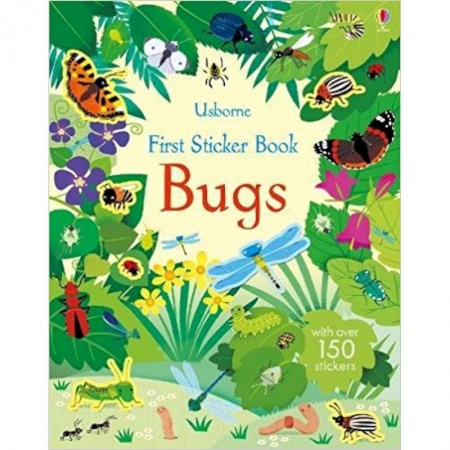Изучение языков, книга First Sticker Book. Bugs