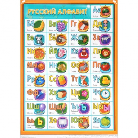 Учителям, педагогам, воспитателям, книга Русский алфавит.+ Пиши правильно. Плакат