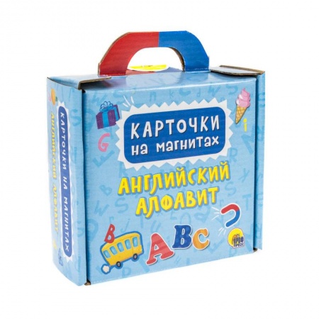 Досуг, творчество и кулинария, книга Карточки на магнитах. Английский алфавит