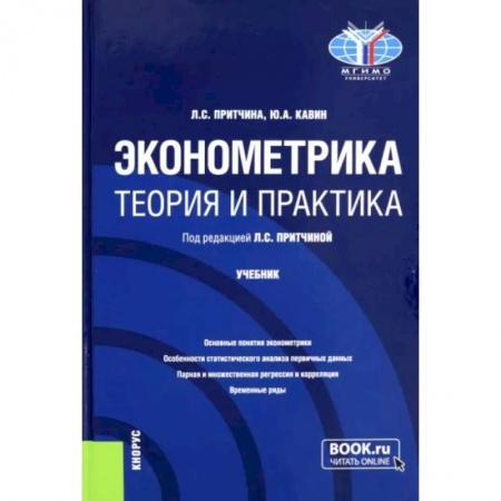 Экономика, книга Эконометрика. Теория и практика. Учебник