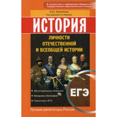 Школьникам и абитуриентам, книга История. ЕГЭ. Личности отечественной и всеобщей истории