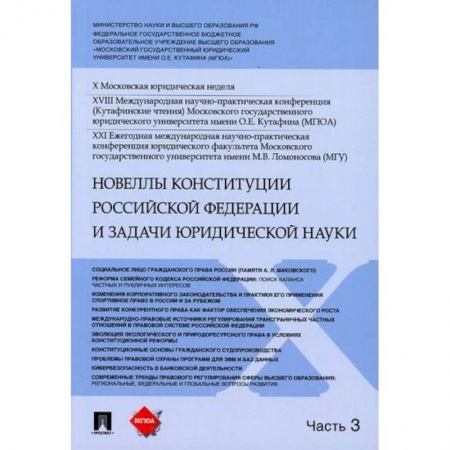 Общественные и гуманитарные науки, книга Новеллы Конституции Российской Федерации и задачи юридической науки