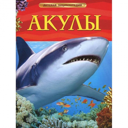 Книги, книга Акулы. Детская энциклопедия